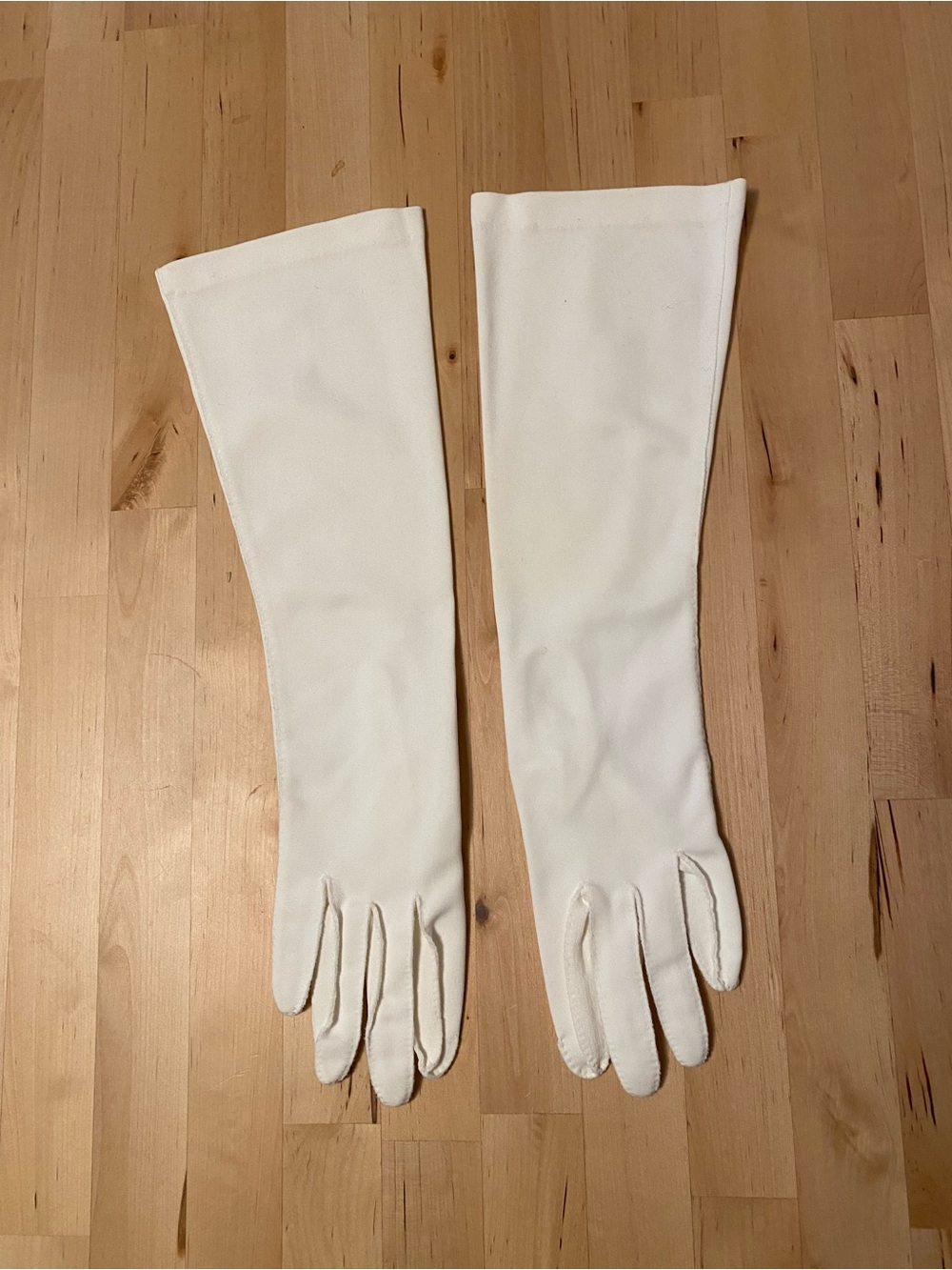 Long White Evening Gloves for Women